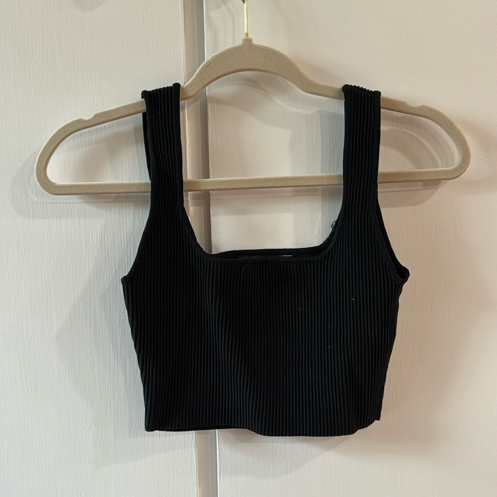 Square neck crop top
